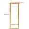 2pcs Gold Metal Flower Stand Wedding Prop Decor Geometric Column Floral Vase